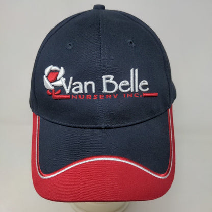 Van Belle Nursery Men's Slideback Hat Blue Adjustable Embroidered Logo