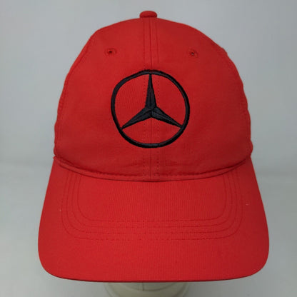 Nike Golf Men's Mercedes Strapback Hat Red OSFM Embroidered Swoosh & Medal Logos