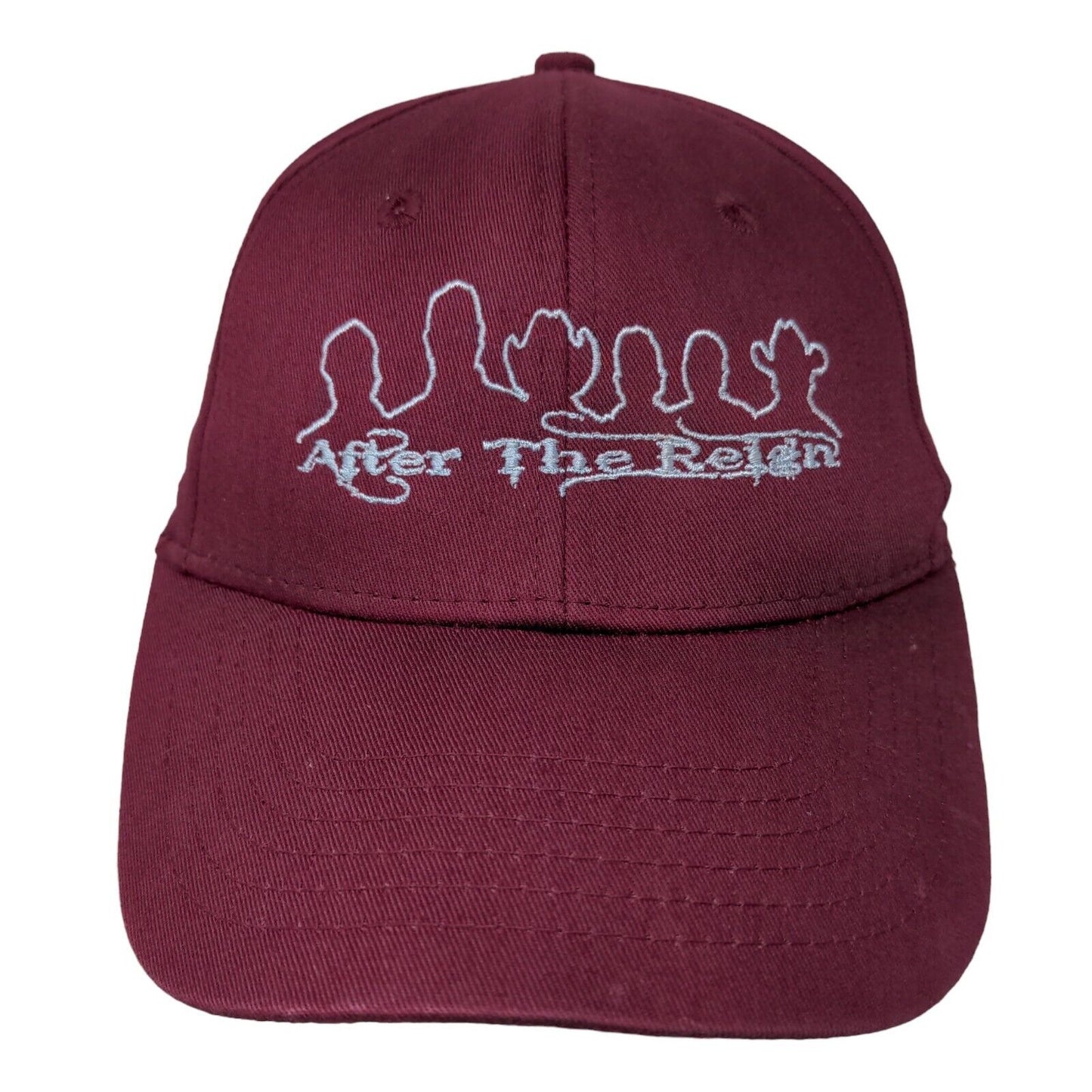 Unbranded Men's Snapback Hat Red Burgundy Adjustable After The Reign Country