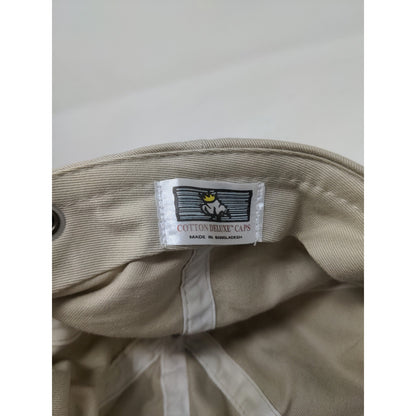 Poncies Water Sports Slideback Hat Tan Beige Embroidered Logo
