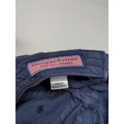 Vineyard Vines Martha's Vineyard Slideback Hat Embroidered Whale Logo Blue
