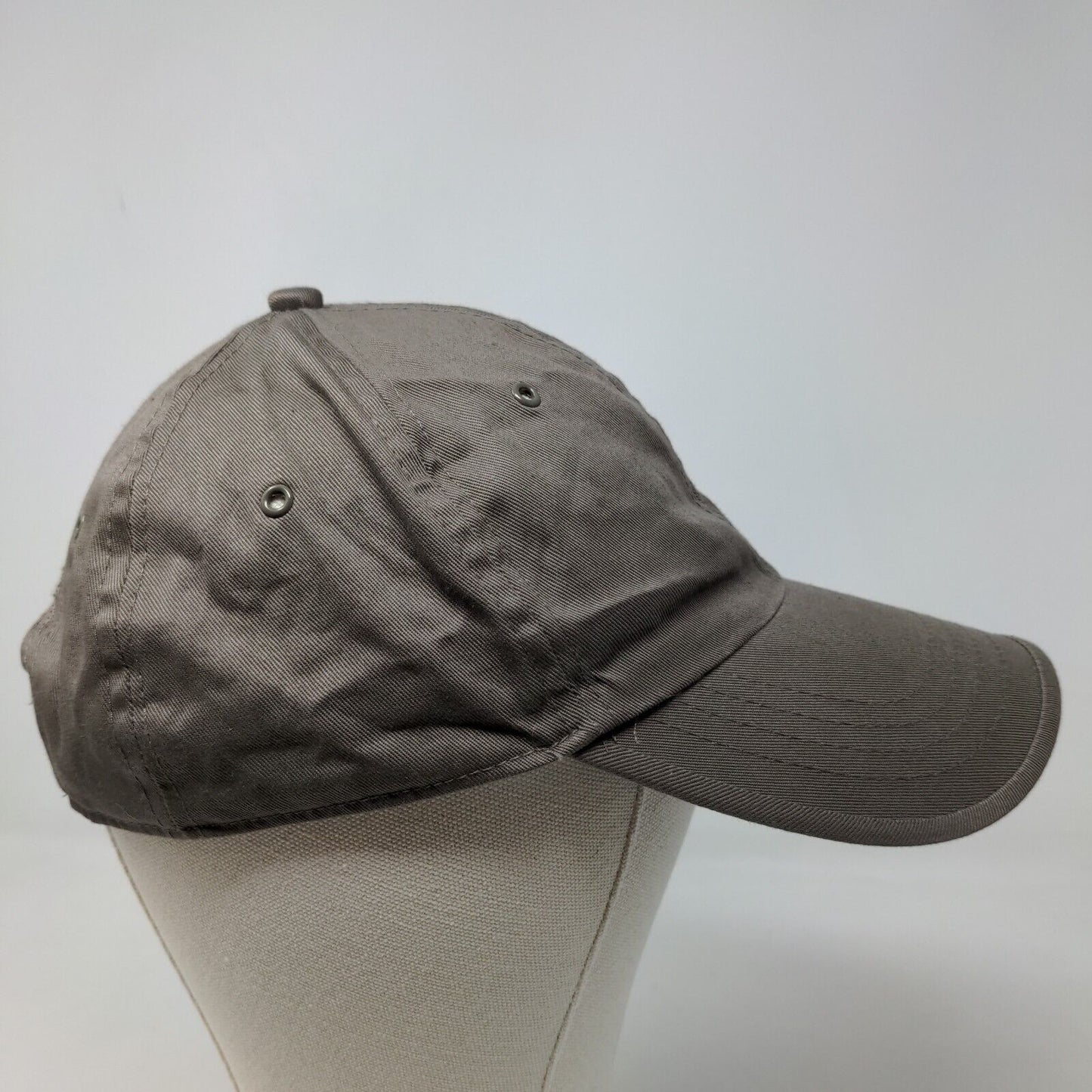 Faded Glory Men's Strapback Hat Gray Brown Black Cap Vent Holes