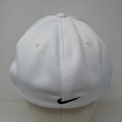 Nike Gold Men's Fitted Hat White Size L-XL Embroidered Great Lakes 1890 Logo