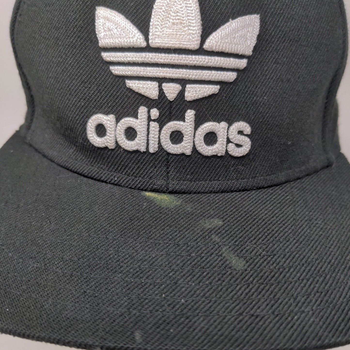 Adidas Men's Snapback Hat Black OSFA Embroidered Trefoil Logo