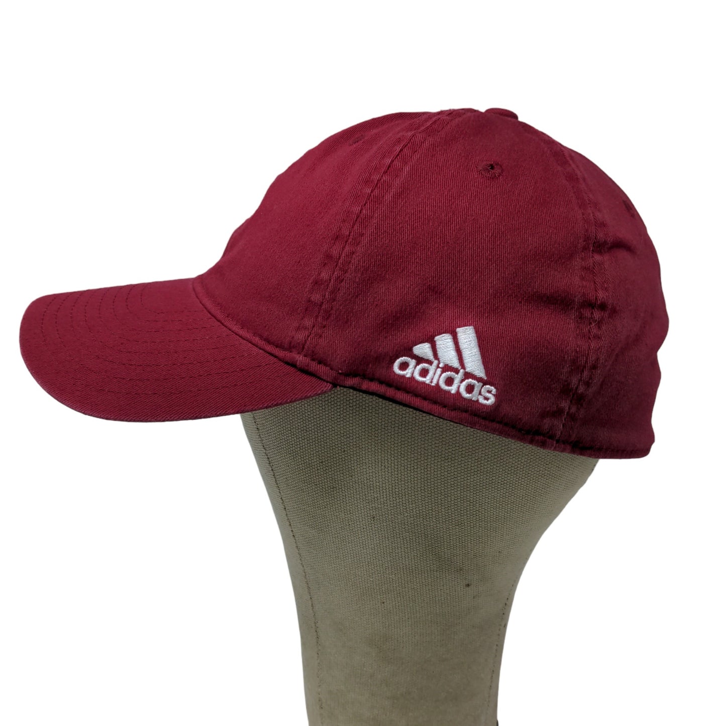 Adidas Men's Hat Red Embroidered Logo Cotton Spandex Stretch