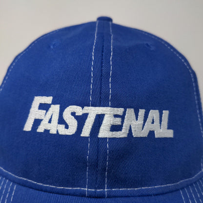 Fastenal Men's Strapback Hat Blue Adjustable Embroidered Logo Official