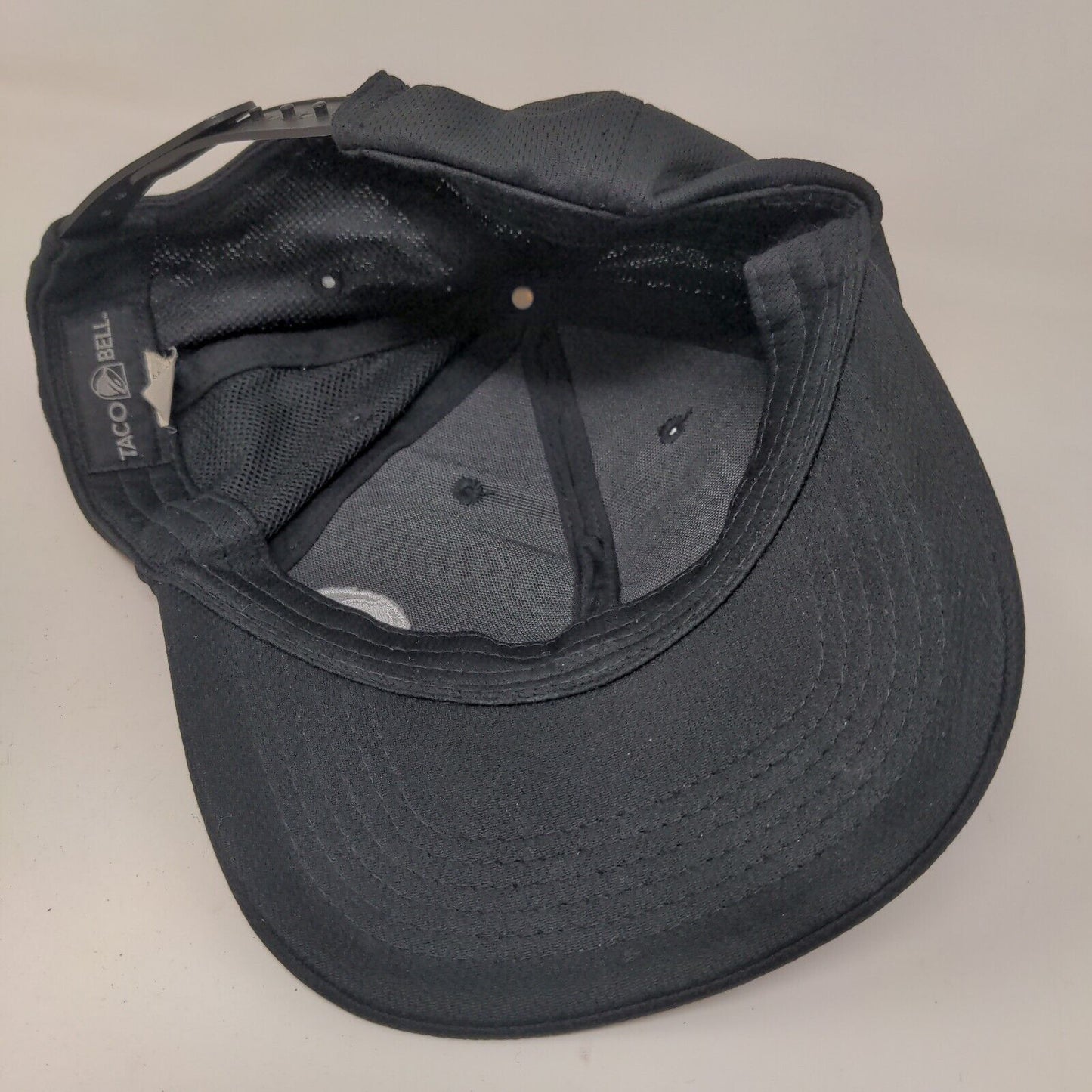 Taco Bell Men's Snapback Hat Black OSFA Embroidered Logo Employee Uniform