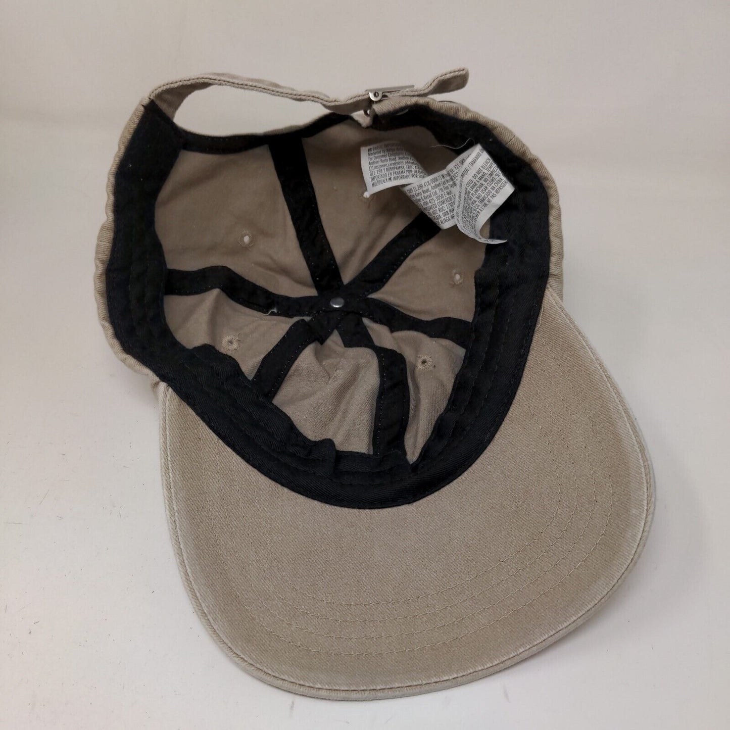 Unbranded Men's Slideback Hat Beige Size OS 100% Cotton Vent Holes