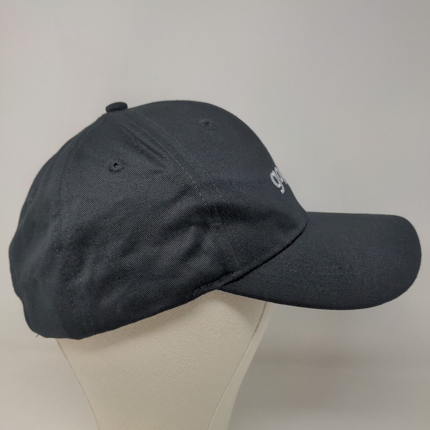 GoPuff Men's Slideback Hat Black Adjustable Embroidered Logo