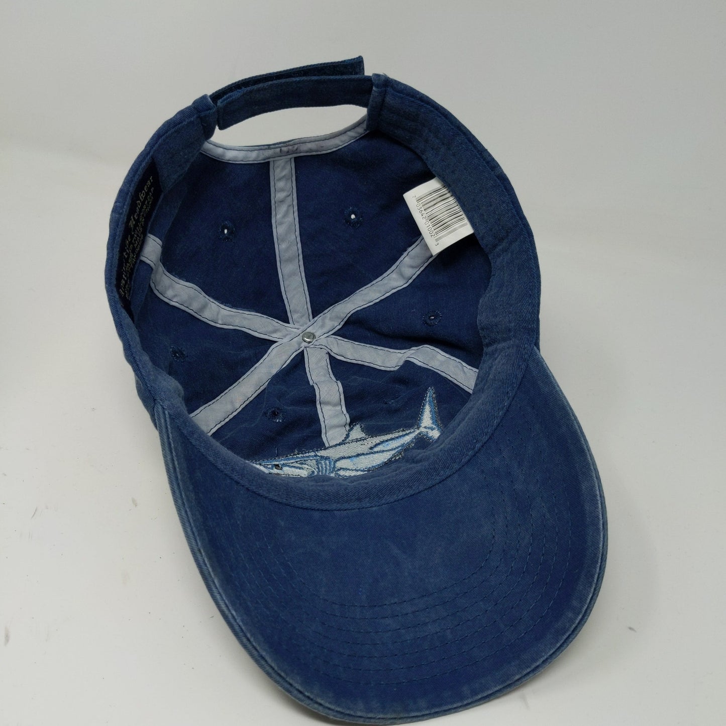 Distinctive Headwear Men's Florida Twill Strapback Hat Embroidered Shark Blue