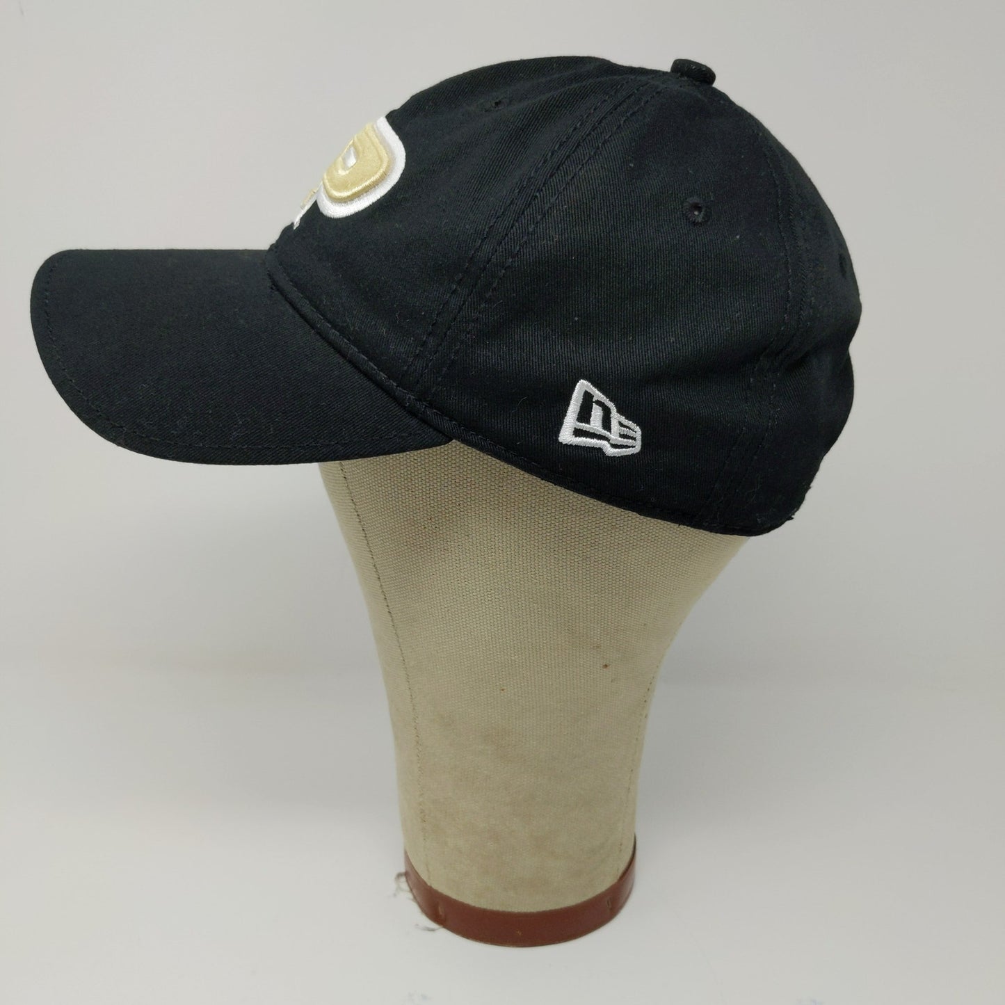 New Era Fits Slideback Hat Purdue University Embroidered Logo Black Gold OSFA