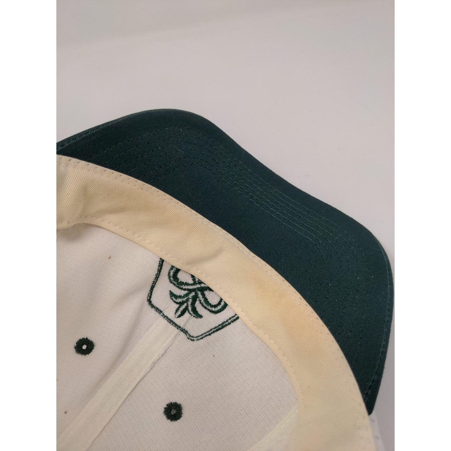 75th Anniversary Pioneer Seeds Snapback Mesh Back Hat White Green Embroidered