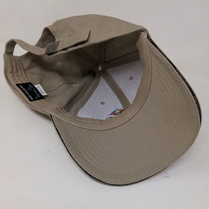 Mohegan Sun Men's Slideback Hat Tan Adjustable Embroidered Logo 100% Cotton