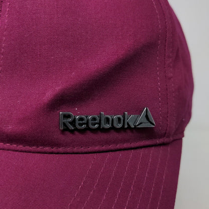 Reebok Women's Slideback Hat Red Burgundy Size OSFW Spell Out Logo