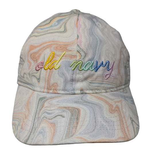 Old Navy Men's Slideback Hat Multicolor Size OS Embroidered Logo Colorful