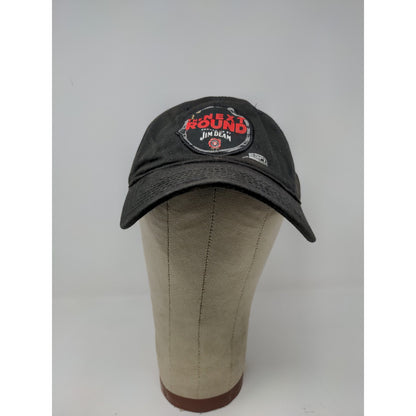 ESPN Jim Beam Next Round Drink Smart Strapback Hat OSFA Black Embroidered