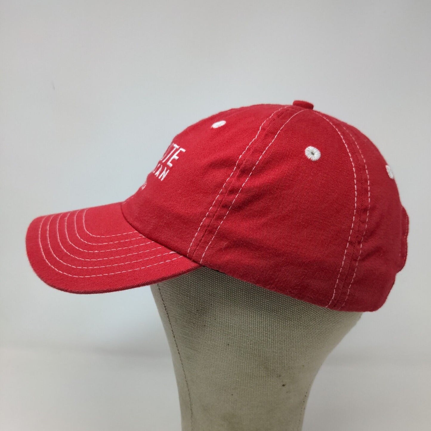 Cap America Men's Salute American Vodka Strapback Hat Red Embroidered Logo