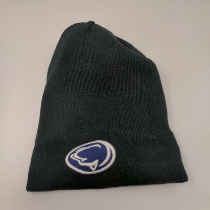 City Hunters Penn State Nittany Lions Beanie Hat Gray Black Pom Pom Embroidered