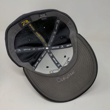 Richardson Men's Fitted Hat Black Gray Size Small-Medium Embroidered