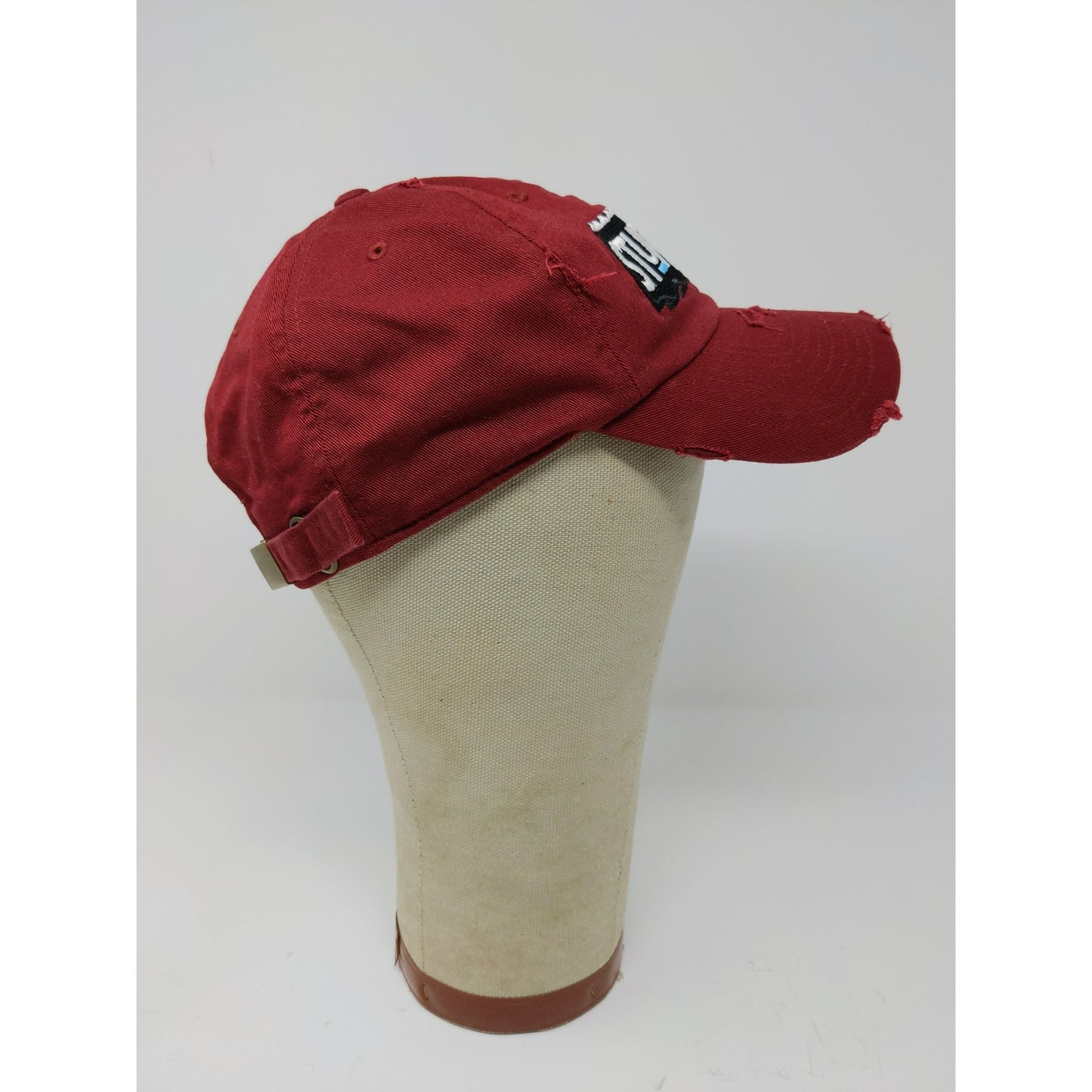 StupidLaBih Slideback Hat Embroidered Logo Kbethos Vintage Cap Red