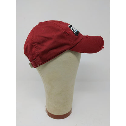 StupidLaBih Slideback Hat Embroidered Logo Kbethos Vintage Cap Red