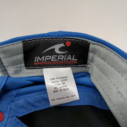 TPC Deere Run Men's Strapback Hat Blue Size OS Embroidered Logo