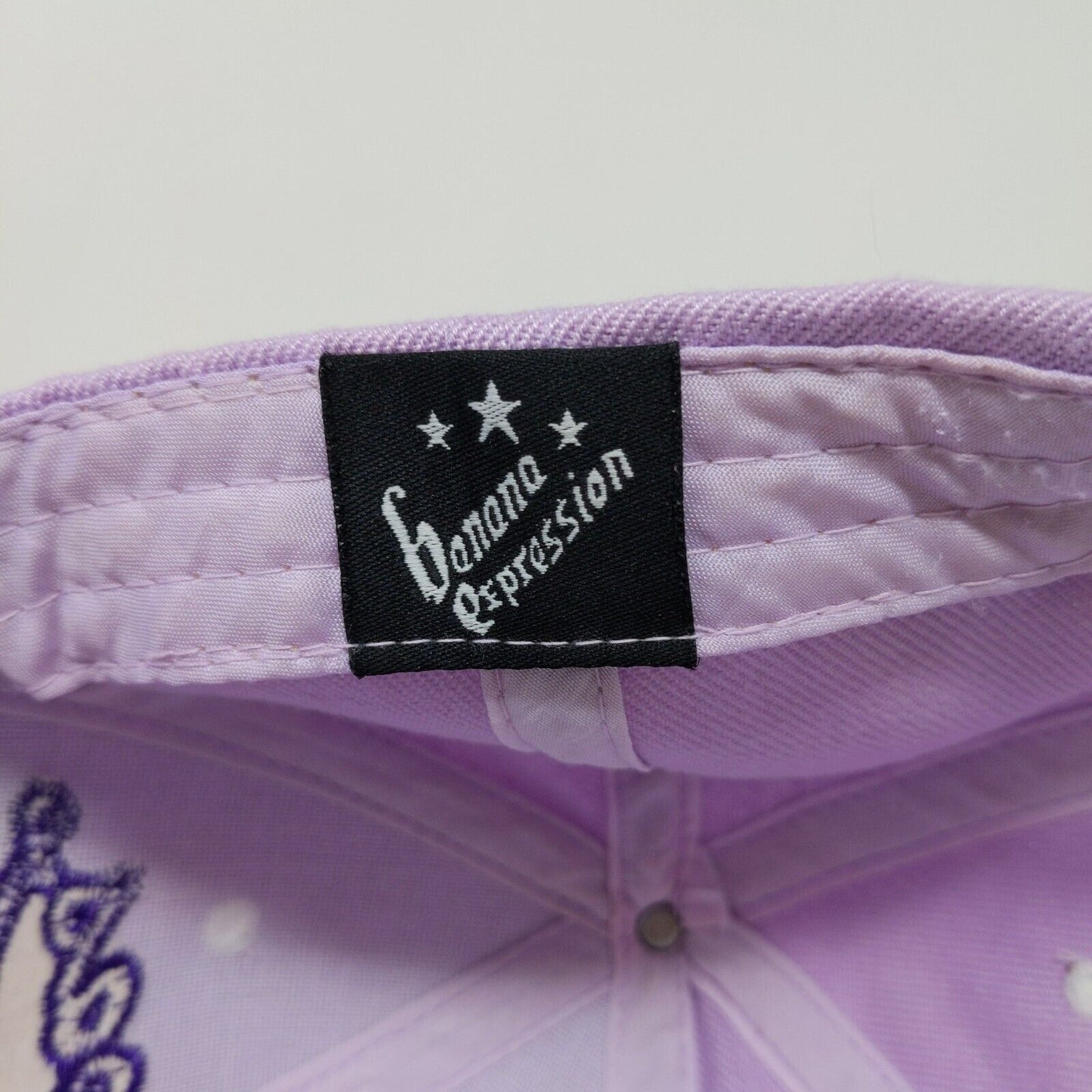 Purple LAS VEGAS baseball cap hat with Silver Star Embroidered Adjustable