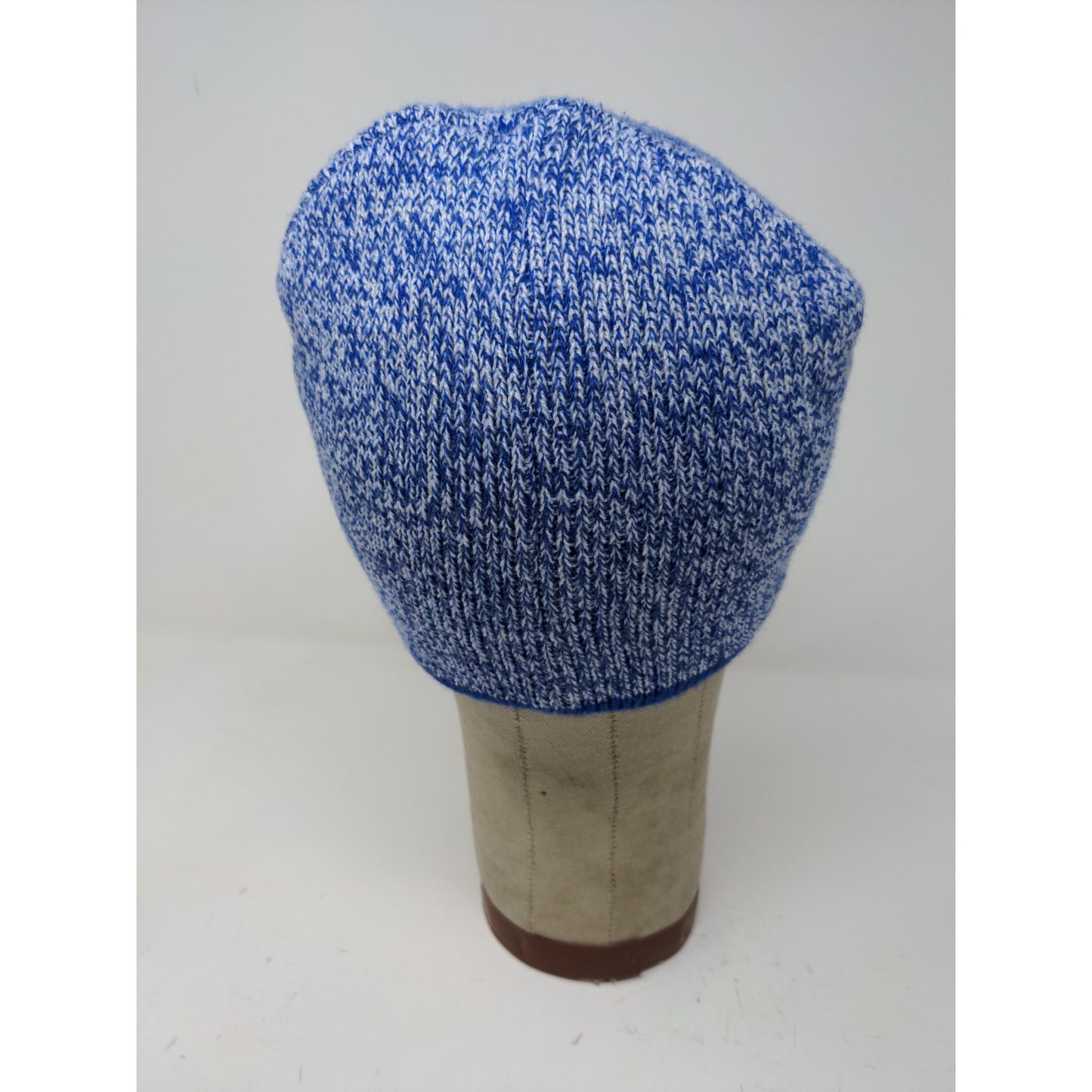 W Feather Logo Beanie Hat Embroidered Logo Blue Soft My Town Originals