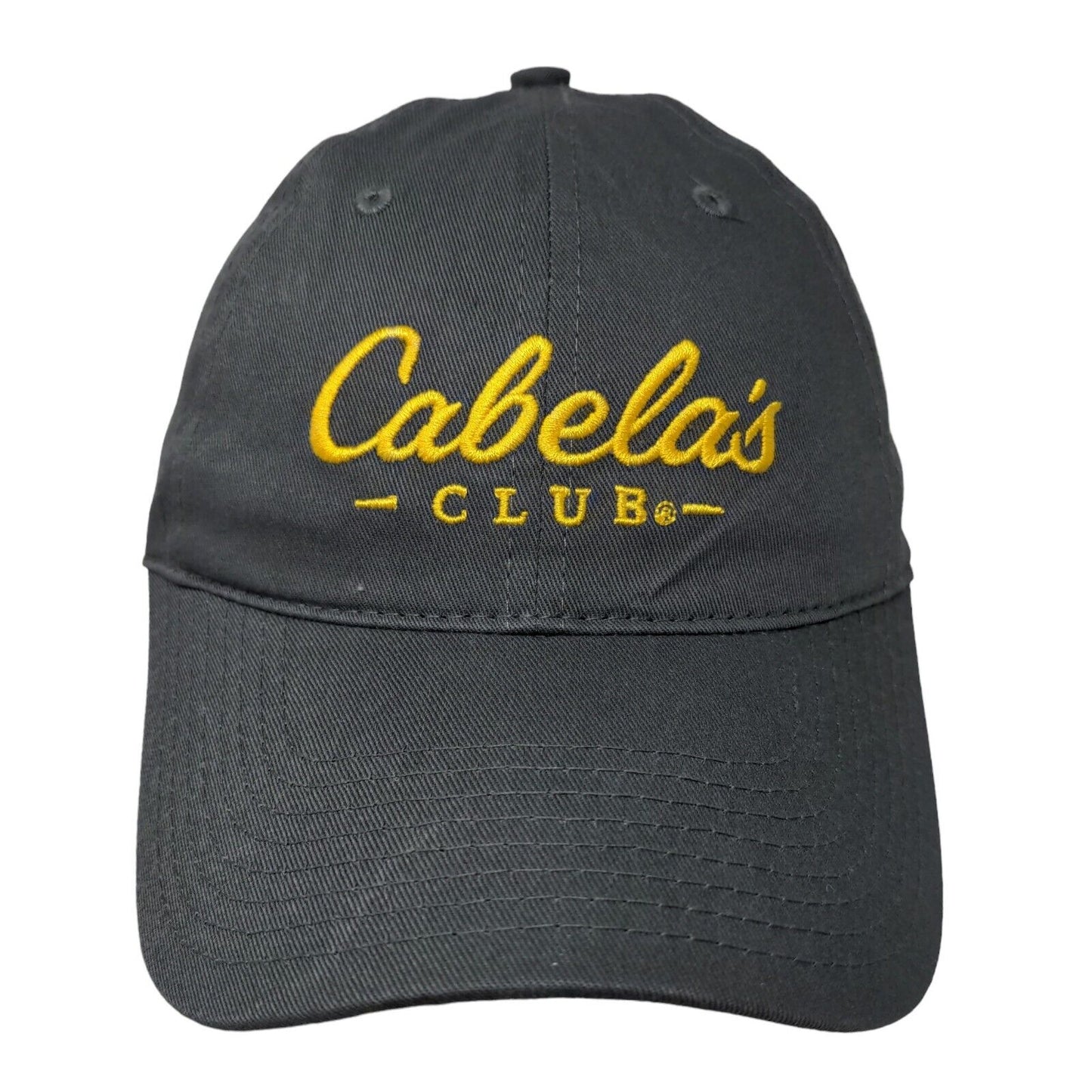 Cabela's Club Men's Slideback Hat Gray Size OSFM Embroidered Logo