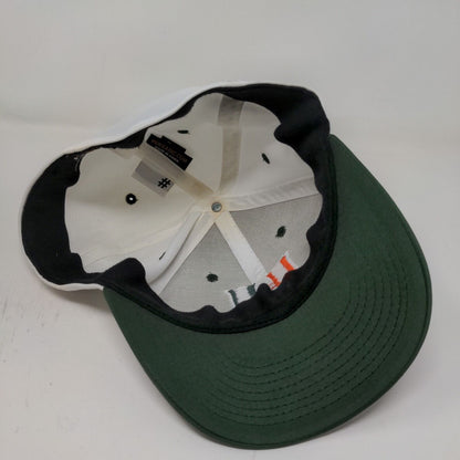 International Harvester IH Mens Fitted Hat White Green Size L/XL Embroidered