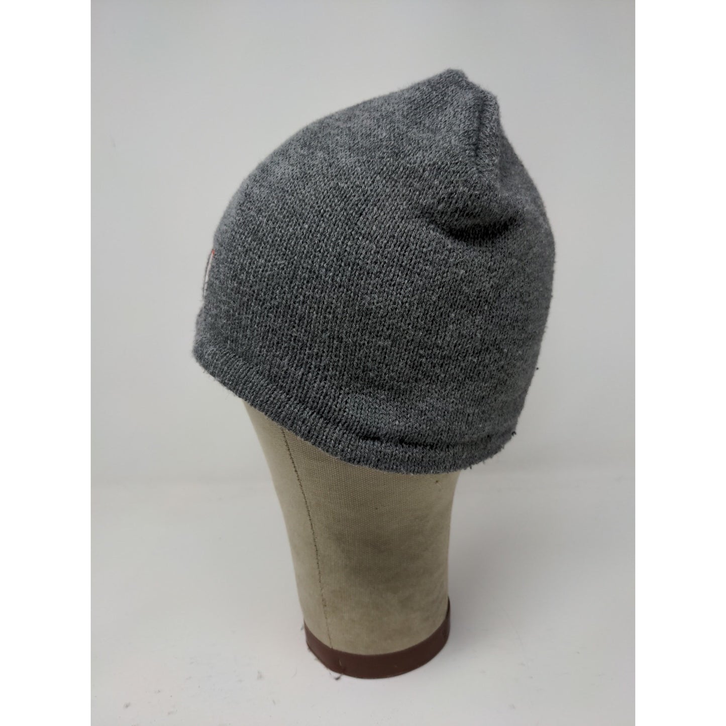 Port & Company Lined Beanie Hat Embroidered M Logo Gray 100% Acrylic