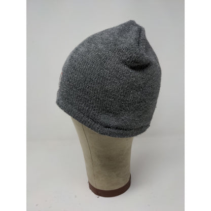 Port & Company Lined Beanie Hat Embroidered M Logo Gray 100% Acrylic