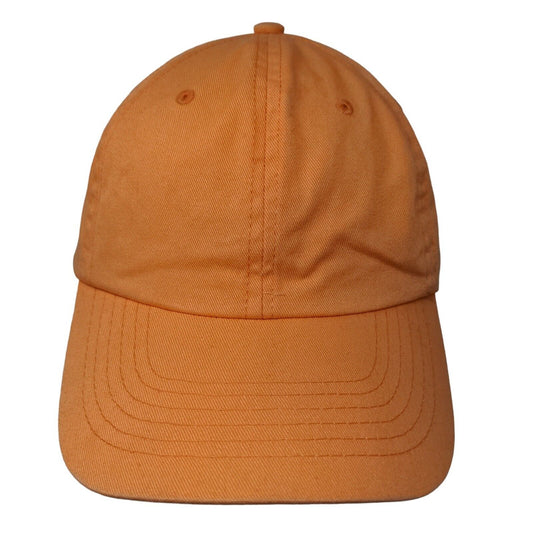 Etkos Men's Slideback Hat Orange Size OSFA Blank 100% Cotton