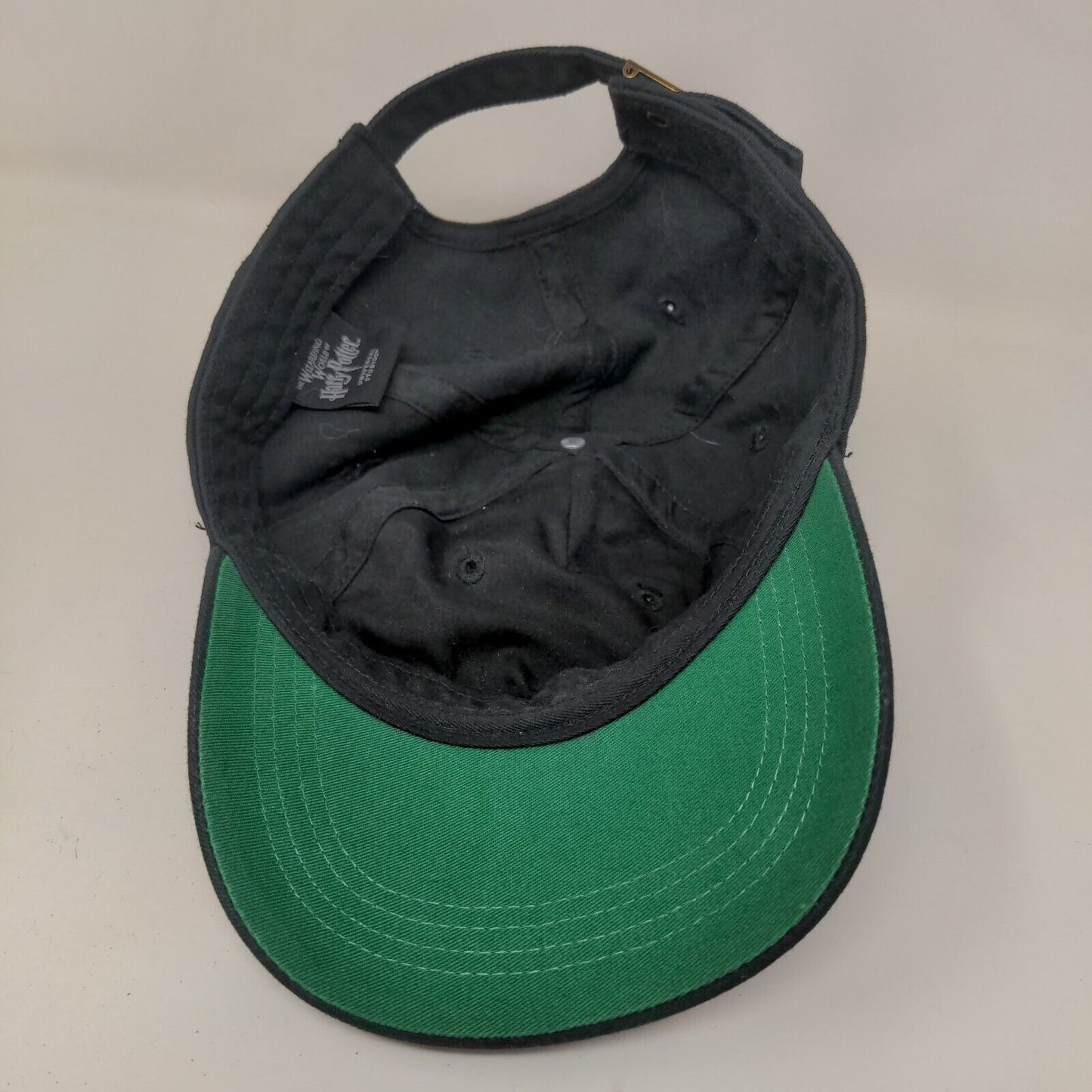 Wizarding World of Harry Potter Men's Slideback Hat Black Slytherin Quidditch