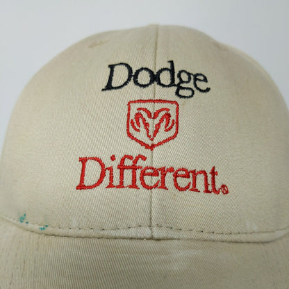 Dodge Different Bill Elliott #9 Khaki Baseball Cap Hat, Strapback OSFM Vintage