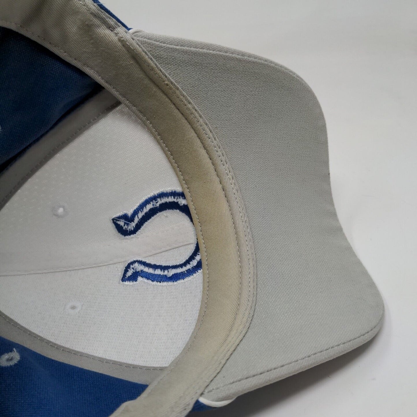 Reebok NFL Equipment Men's Strapback Hat Blue White Indianapolis Colts Logo