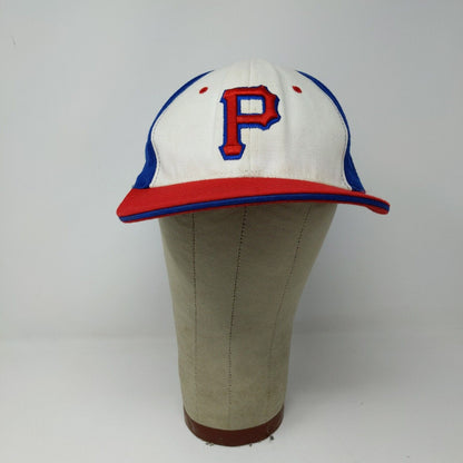 Prep Gear Fitted Hat Red White Blue Size S/M Embroidered P Logo