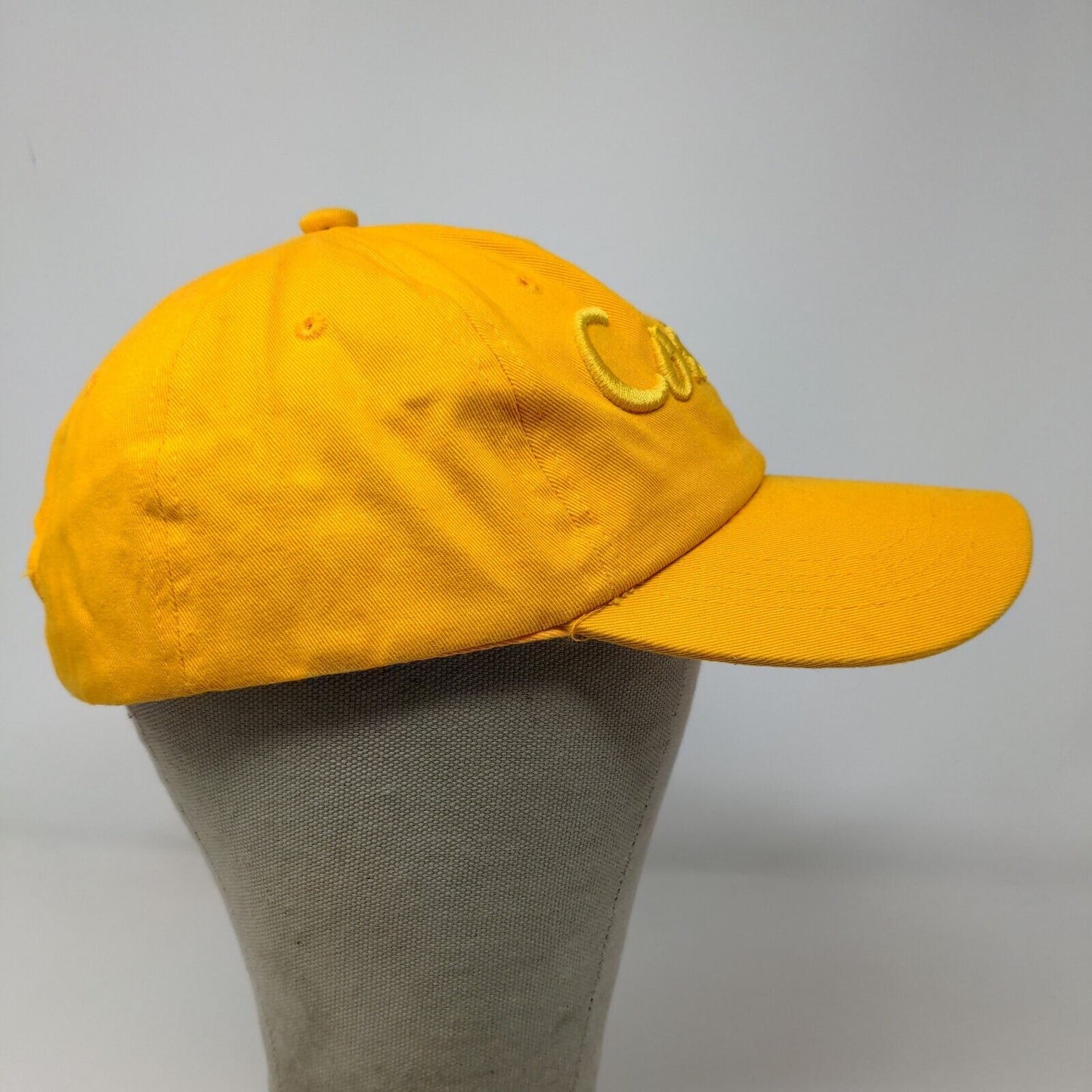 Cozumel Mexico Men's Slideback Hat Yellow Adjustable Embroidered Logo