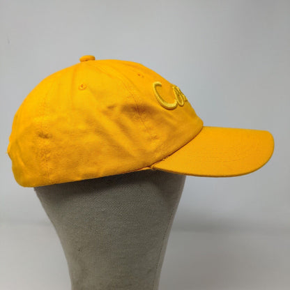 Cozumel Mexico Men's Slideback Hat Yellow Adjustable Embroidered Logo