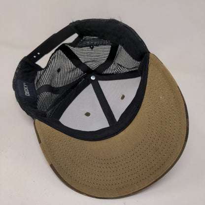 Decky Men's Snapback Mesh Back Camo Hat Green Brown OSFM Blank Cotton Nylon