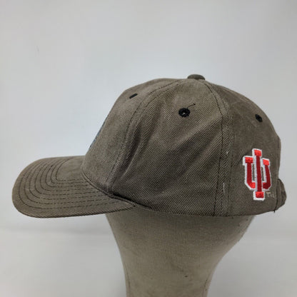 American Needle Men's Slideback Hat IU Indiana Hoosiers Brown Adjustable Logo