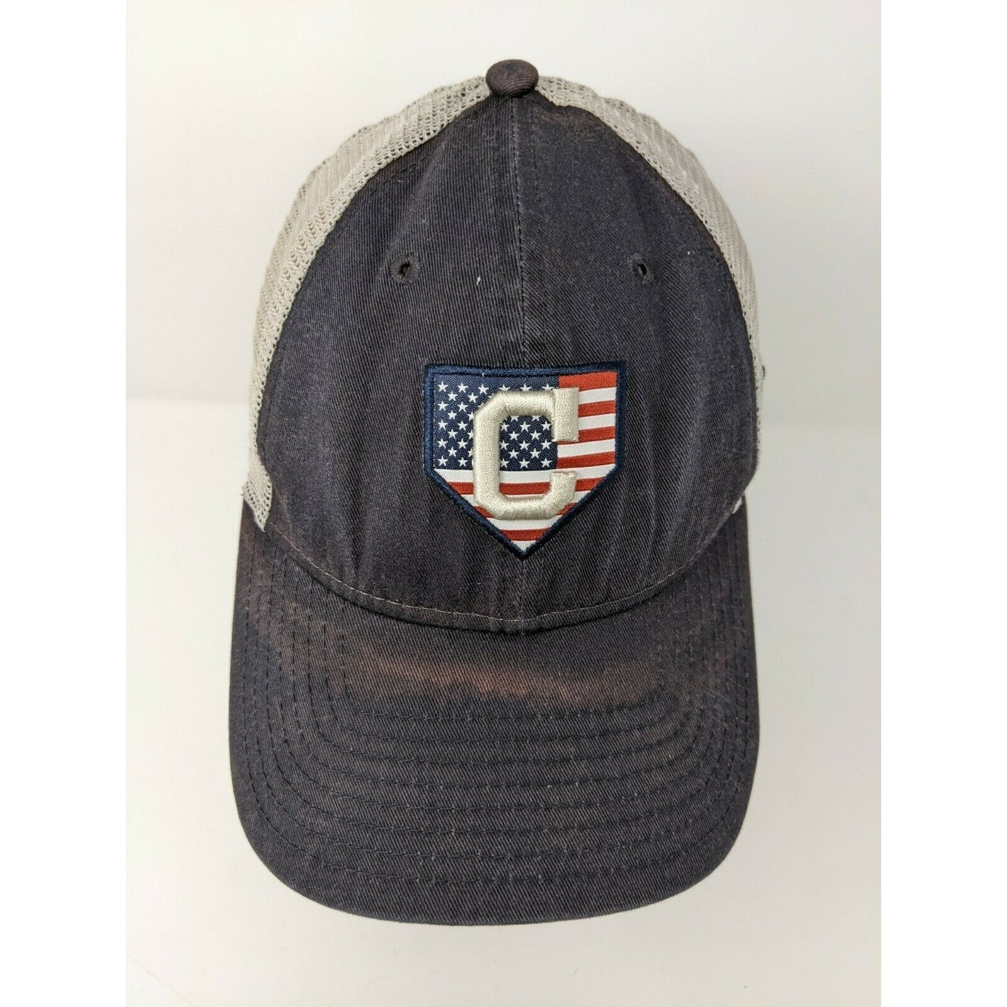 New Era 9Forty MLB Red Sox Patriotic Hat Snapback Meshback OSFM Black & White