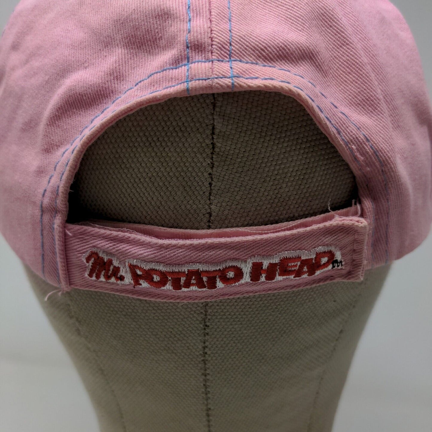 Mr. Potato Head Girls Strapback Hat Pink Blue Adjustable Embroidered Logo