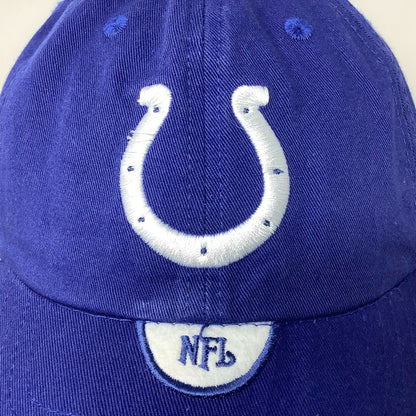NFL Indianapolis Colts Baseball Hat White Horseshoe Slideback Adjustable OSFA