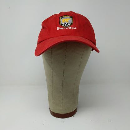 Las Vegas Bear's Best Golf Course Dobber Slideback Hat Embroidered Logo Red