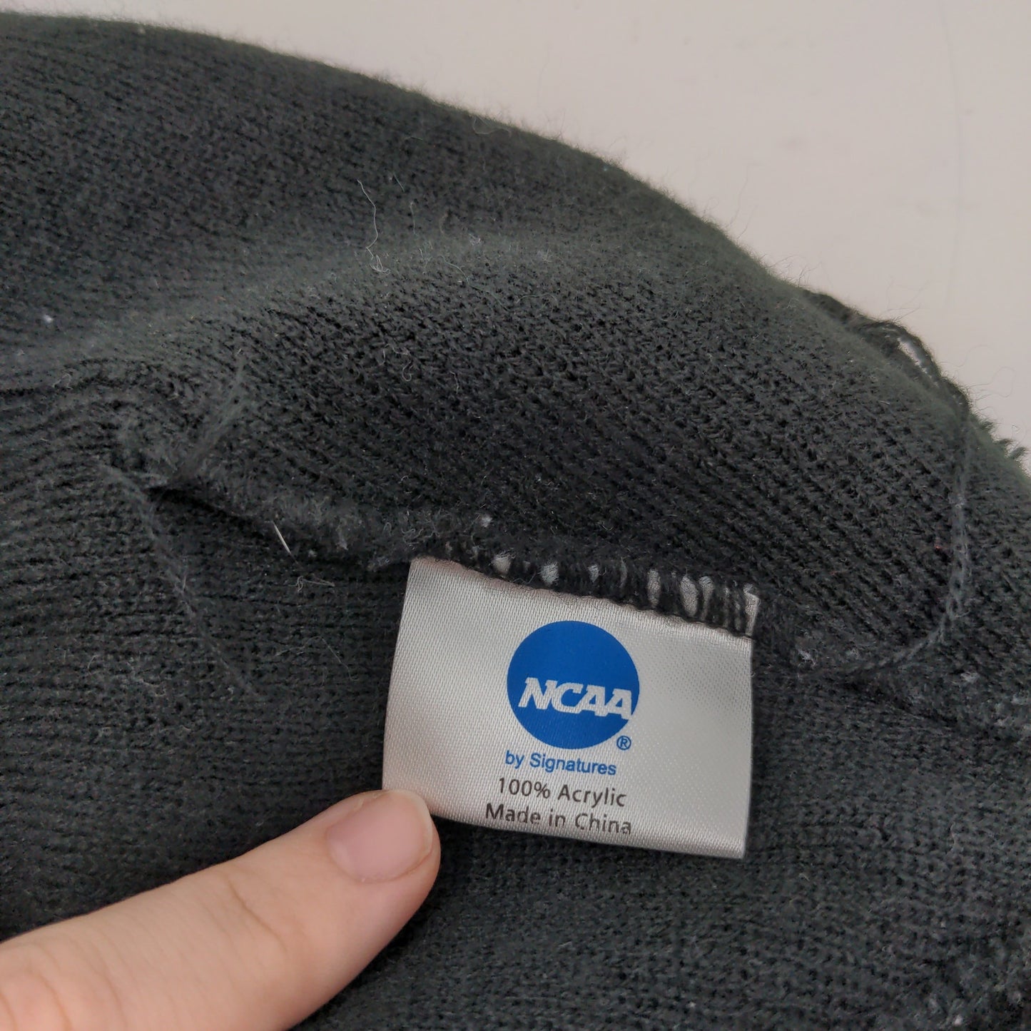 NCAA Brand Ball State Cardinals Beanie Toboggan Hat Embroidered Logo Black