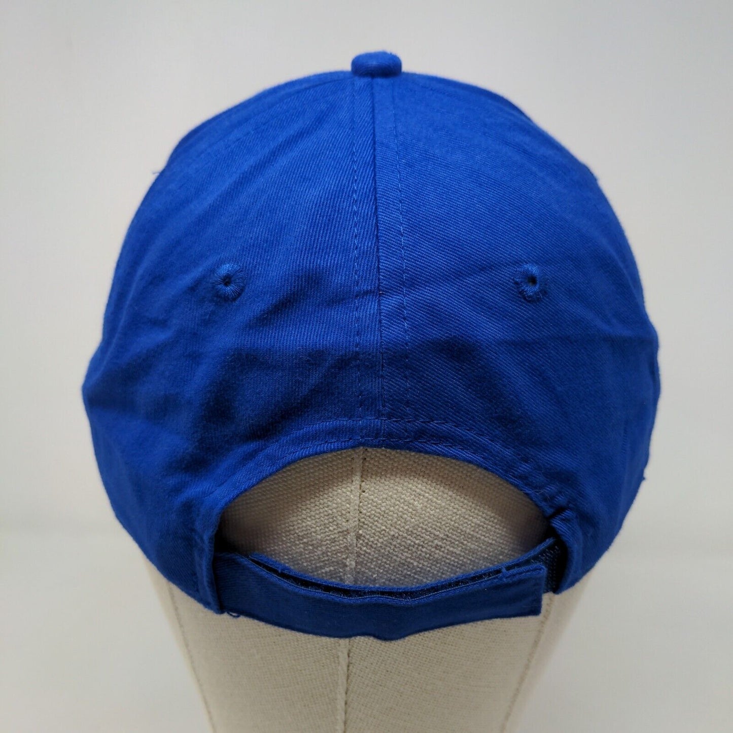 KC Caps Men's Strapback Hat Blue OSFA Embroidered Logo Foldable Bill