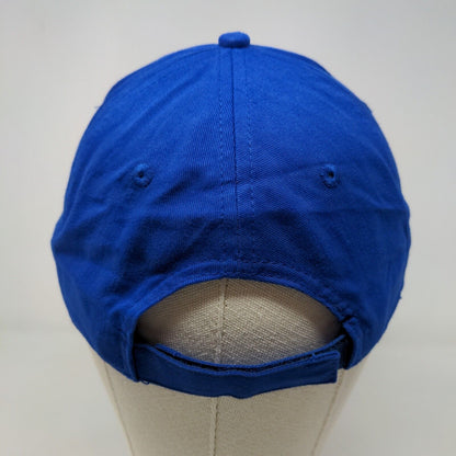 KC Caps Men's Strapback Hat Blue OSFA Embroidered Logo Foldable Bill