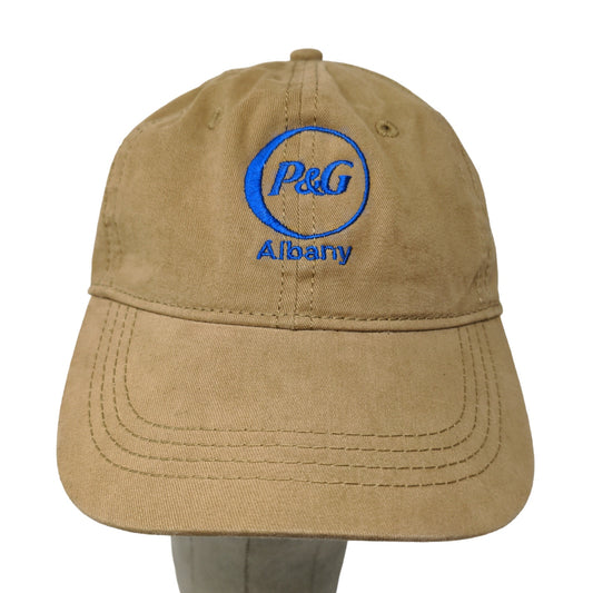 Hit Wear Men's Procter & Gamble Men's Strapback Hat Tan OSFM Embroidered Logo