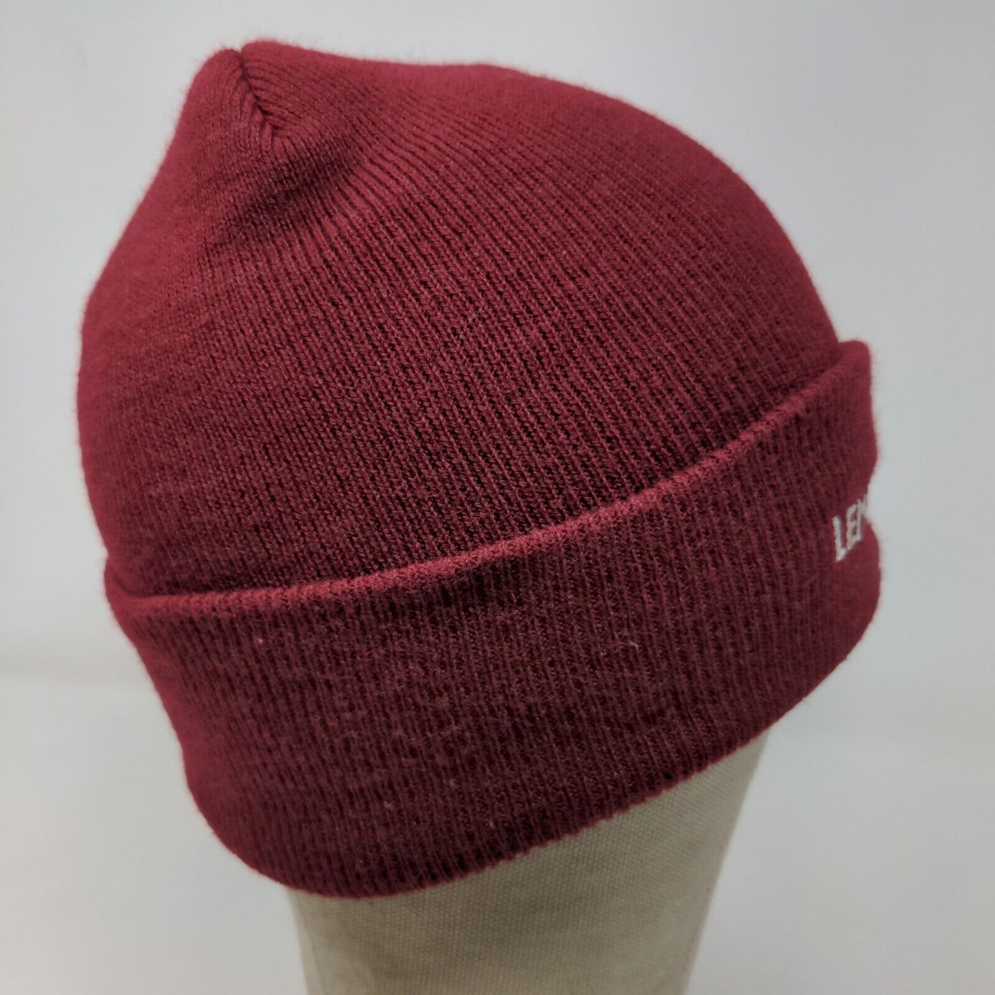 Leming Supply Men's Knit Beanie Hat Red OFSA Embroidered Logo